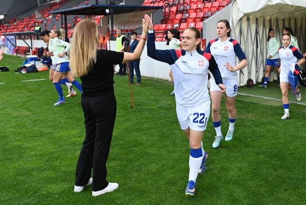 SERBIA vs ITALY Anastasija Ciric football Serbia vs Italy FIFA Women s World Cup 2027 qualifcations match at Dubocica stadium, Lekovac 14.04.2026. godine Foto: Nebojsa Parausic FOOTBALL, SERBIA, ITALY, FIFA WOMENS WORLD CUP QUALIFICATIONS MATCH Leskovac Dubocica stadium Serbia Copyright: xNebojsaxParausicx xMNxPressx