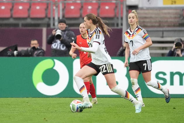 Jule Brand Germany Nuremberg 14 04 2026 Germany vs Austria, Max Morlock Stadium, Womens World Cup Qualification