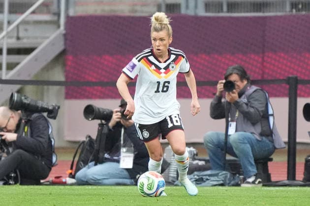 Linda Dallmann Germany Nuremberg 14 04 2026 Germany vs Austria, Max Morlock Stadium, Womens World Cup Qualification