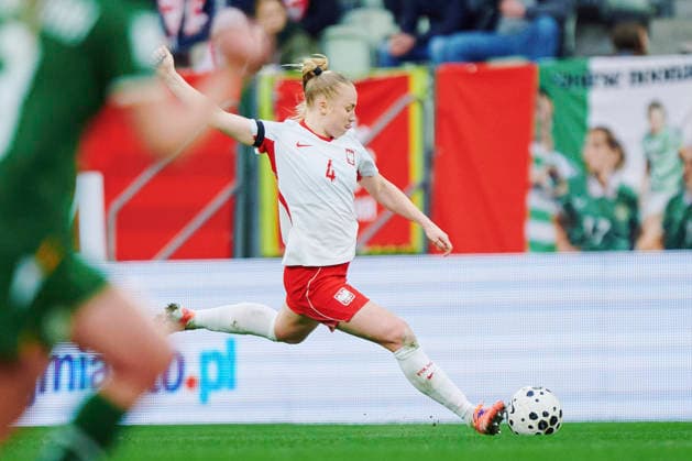 14.04.2026 GDANSK, STADION POLSAT ARENA , PILKA NOZNA KOBIET ( WOMEN S FOOTBALL) ELIMINACJE MISTRZOSTWA SWIATA KOBIET BRAZYLIA FIFA World Cup, WM, Weltmeisterschaft, Fussball 2027 ( FIFA WOMEN S WORLD CUP QUALIFICATION 2027 ) MECZ POLSKA - IRLANDIA ( GAME POLAND - IRELAND) NZ. PAULINA DUDEK FOTO RADOSLAW JOZWIAK CYFRASPORT NEWSPIX.PL --- Newspix.pl  RA2_4961