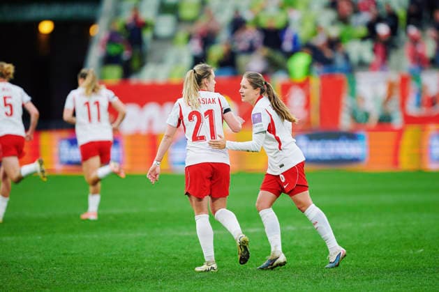 14.04.2026 GDANSK, STADION POLSAT ARENA , PILKA NOZNA KOBIET ( WOMEN S FOOTBALL) ELIMINACJE MISTRZOSTWA SWIATA KOBIET BRAZYLIA FIFA World Cup, WM, Weltmeisterschaft, Fussball 2027 ( FIFA WOMEN S WORLD CUP QUALIFICATION 2027 ) MECZ POLSKA - IRLANDIA ( GAME POLAND - IRELAND) NZ. PAULINA TOMASIAK ALEKSANDRA ZAREMBA FOTO RADOSLAW JOZWIAK CYFRASPORT NEWSPIX.PL --- Newspix.pl  RA2_5233