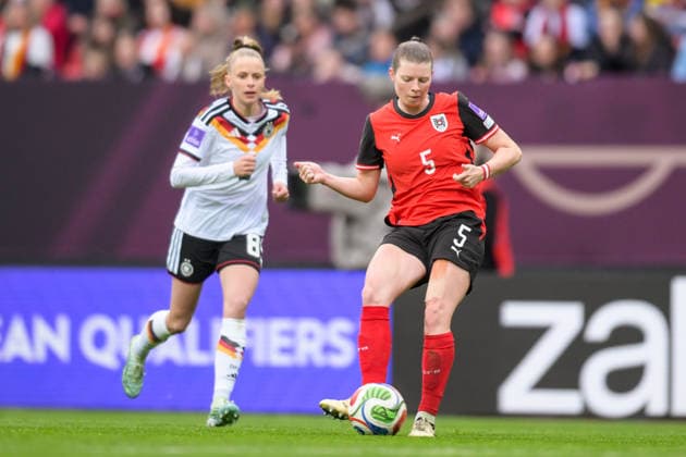 Womens soccer, qualification for the FIFA Womens World Cup, , Germany Austria In the picture Claudia WENGER Austria, 5 Nuremberg Max Morlock Stadium Bavaria Germany Copyright: Passion2Press MarkusxFischerx