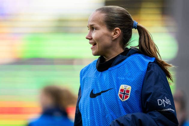 260414 Guro Reiten of Norway during the FIFA Women s World Cup Qualifier football match between Norway and Slovenia on April 14, 2026 in Lillestrom Photo Marius Simensen BILDBYRAN COP 238 VG0919 bbeng fotball soccer football fotboll fifa world cup qualifiers vm kvalifisering kvinner vm kvalik landskamp dam norge norway slovenien slovenia  Copyright: MARIUSxSIMENSEN BB260414BB528