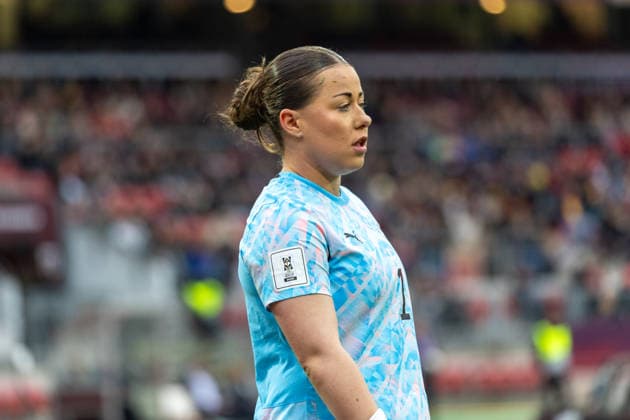 Germany Football World Cup Qualification Europe Women 2026, Matchday 3 Germany vs Austria Max Morlock Stadium Nuremberg El Sherif Mariella Womens National Team Austria, 1 Copyright: xMichellexLukax