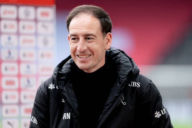 ZURICH, SWITZERLAND - APRIL 14: Rafel Navarro (Head Coach Switzerland) during the UEFA Womens European Qualifiers for 2027 FIFA Womens World Cup match between Switzerland and Turkey at Letzigrund Stadium on April 14, 2026 in Zurich Switzerland. Copyright: xPriscilaxBütlerx xSPPx Sportspressphoto_SPR129180