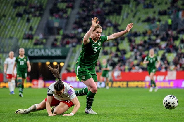 2027 FIFA Women s World Cup European Qualifiers, Polsat Plus Arena, Gdansk, Poland 14 4 2026 Poland vs Republic of Ireland WNT Ireland s Aoife Mannion Aoife Mannion 14 4 2026  Copyright: x INPHO RyanxByrnex RB2_0379