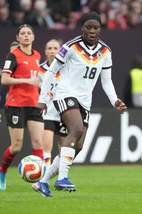 Nicole Anyomi Germany Nuremberg 14 04 2026 Germany vs Austria, Max Morlock Stadium, Womens World Cup Qualification
