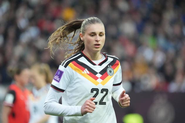 Jule Brand Germany Nuremberg 14 04 2026 Germany vs Austria, Max Morlock Stadium, Womens World Cup Qualification