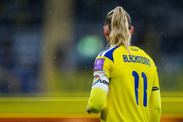 260414 Stina Blackstenius of Sweden during the FIFA Women s World Cup Qualifier football match between Sweden and Denmark on April 14, 2026 in Gothenburg Photo Mathias Bergeld BILDBYRAN kod MB CS0928 fotboll football soccer fotball vm kval kval fifa womens world cup qualifier qualifier sverige sweden danmark denmark dam bbeng women kvinner  Copyright: MATHIASxBERGELD BB260414MB028