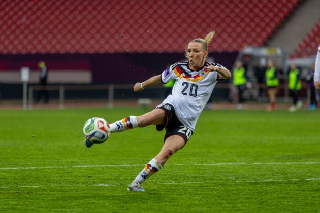 Germany Football World Cup Qualification Europe Women 2026, Matchday 3 Germany vs Austria Max Morlock Stadium Nuremberg Senß Elisa German womens national team, 20 Copyright: xMichellexLukax