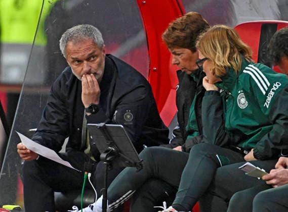 14 04 2026, World Cup Qualification Europe, Women 2026, Matchday 3, Germany Austria, at Max Morlock Stadium Nuremberg, Coach Christian Wück Germany