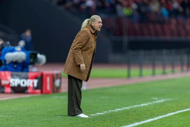 14 04 2026, Zurich, Letzigrund, European Qualifiers Women Switzerland Turkey, head coach Necla Gungor Kiragasi of TurkiÌ‡ye Zurich Letzigrund Zurich Switzerland Copyright: xJustPictures.ch PascalxKesselmarkx jp-en-PaKe-_62A0193