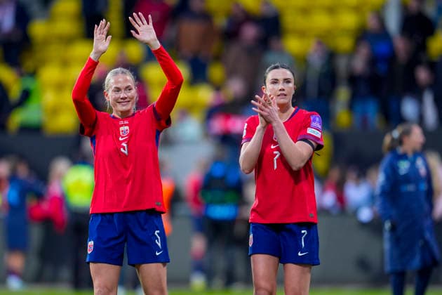 Women s international football match Norway Slovenia Lillestrom 20260414 The World Cup qualifying match in women s football between Norway and Slovenia at Arasen Stadium Photo Lise Aserud NTB Lillestrom Norway EDITORIAL USE ONLY RESTRICTED USE FOR BETTING COMPANIES  Copyright: xLisexAserudx xNTBx