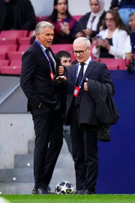 Atletico de Madrid v FC Barcelona, Barca - UEFA Champions League 2025 26 Quarter-Final Second Leg Claudio Ranieri fomer football player and coach checking the height of the grass prior the UEFA Champions League 2025 26 Quarter-Final Second Leg match between Club AtlÃ tico de Madrid and FC Barcelona at Estadio Riyadh Air Metropolitano on April 14, 2026 in Madrid, Spain. Madrid Spain  Copyright: xJosexBretonx originalFilename:bretonhernandez-atletico260414_npaOM.jpg