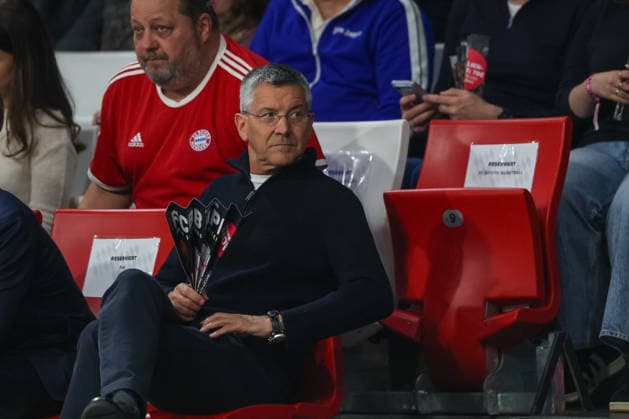 Herbert Hainer FC Bayern Muenchen, President , GER, FC Bayern Basketball vs MHP Riesen Ludwigsburg, Basketball, easycredit Basketball Bundesliga, Matchday 13, Season 2025 2026, 14 04 2026, GER, FC Bayern Basketball vs MHP Riesen Ludwigsburg, Basketball, easycredit Basketball Bundesliga, Matchday 13, Season 2025 2026, 14 04 2026 Muenchen Copyright: xEibner-Pressefoto JennixMaulx EP_JML