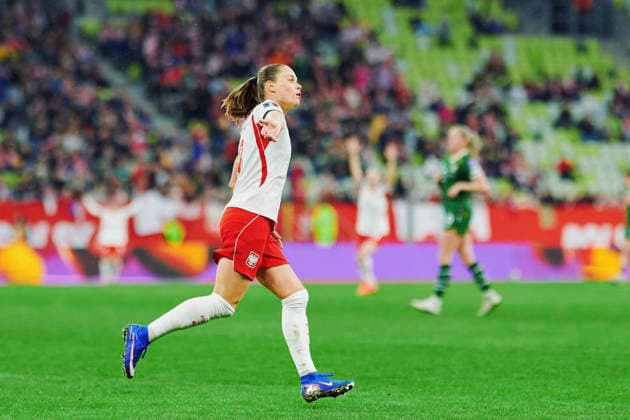 14.04.2026 GDANSK, STADION POLSAT ARENA , PILKA NOZNA KOBIET ( WOMEN S FOOTBALL) ELIMINACJE MISTRZOSTWA SWIATA KOBIET BRAZYLIA FIFA World Cup, WM, Weltmeisterschaft, Fussball 2027 ( FIFA WOMEN S WORLD CUP QUALIFICATION 2027 ) MECZ POLSKA - IRLANDIA ( GAME POLAND - IRELAND) NZ. EWA PAJOR FOTO RADOSLAW JOZWIAK CYFRASPORT NEWSPIX.PL --- Newspix.pl  RA2_1703