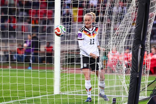 Lea Schüller 11, Germany at the match between Germany v Austria, Football, Women, Women World Cup Qualification, 2025 2026, Matchday 3 on 14 04 2026 in Nuremberg, Max Morlock Stadion Bayern Germany