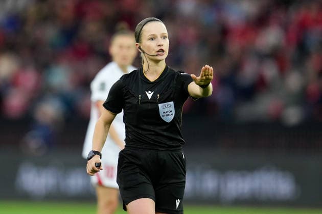 Referee Sofiya Prychyna during Women s Qualifiers - Switzerland vs Turkey , FIFA World Cup, WM, Weltmeisterschaft, Fussball match in Zurich, Switzerland, April 14 2026  Copyright: xScottxColeman IPAxSportx xipa-agency.netx xx IPA_73961776 IPA_Agency_IPA73961776