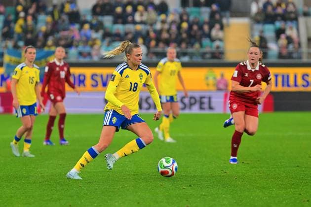 Gamla Ullevi GOTHENBURG, SWEDEN - APRIL 14: Fridolina Rolfo of Sweden in the World Cup 2027 qualifier match between Sweden and Denmark at Gamla Ullevi on April 14, 2026 in Gothenburg, Sweden. (Peter Sonander SPP) Copyright: xx spp-en-PeSo-20260414_SPP_PeterSonander_6473