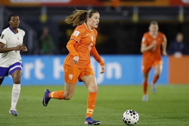 BREDA - Wieke Kaptein of the Netherlands during the World Cup qualifying match between the Netherlands (women) and France (women) at the Rat Verlegh Stadium on April 14, 2026 in Breda, the Netherlands. MAURICE VAN STEEN ANP FIFA Women s World Cup 2027 Qualifier 2025-2026 xVIxANPxSportx xMauricexvanxSteenxIVx 555799221 originalFilename: 555799221.jpg