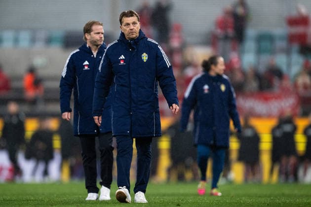 260414 during the FIFA Women s World Cup Qualifier football match between Sweden and Denmark on April 14, 2026 in Gothenburg Photo Mathias Bergeld BILDBYRAN kod MB CS0928 fotboll, football, soccer, fotball,vm kval, kval, fifa womens wo  Copyright: MATHIASxBERGELD BB260414MB058