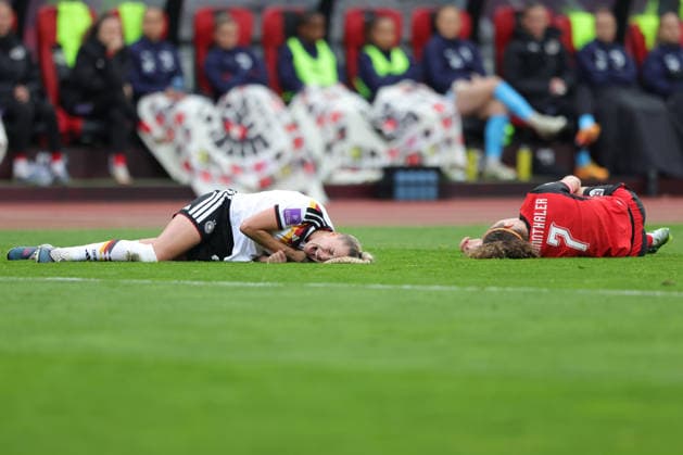 Giulia Gwinn, GER, in the international match between Germany and Austria 5 1 in Nuremberg 14 04 2026