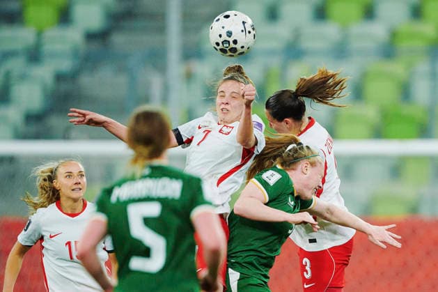 14.04.2026 GDANSK, STADION POLSAT ARENA , PILKA NOZNA KOBIET ( WOMEN S FOOTBALL) ELIMINACJE MISTRZOSTWA SWIATA KOBIET BRAZYLIA FIFA World Cup, WM, Weltmeisterschaft, Fussball 2027 ( FIFA WOMEN S WORLD CUP QUALIFICATION 2027 ) MECZ POLSKA - IRLANDIA ( GAME POLAND - IRELAND) NZ. PATRYCJA SARAPATA WIKTORIA ZIENIEWICZ MILENA KOKOSZ FOTO RADOSLAW JOZWIAK CYFRASPORT NEWSPIX.PL --- Newspix.pl  RA2_6229