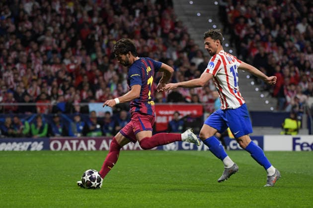 UEFA Champions League Quarter Finals Atletico Madrid v Barcelona Ferran Torres of FC Barcelona, Barca celebrate his goal during the UEFA Champions League Quarter Finals match Atletico Madrid vs Barcelona at Riyadh Air Metropolitano, Madrid, Spain on 14 April 2026 (Photo by Samuel Carreno News Images) Madrid Riyadh Air Metropolitano Madrid Spain Copyright: xSamuelxCarreno NewsxImagesx