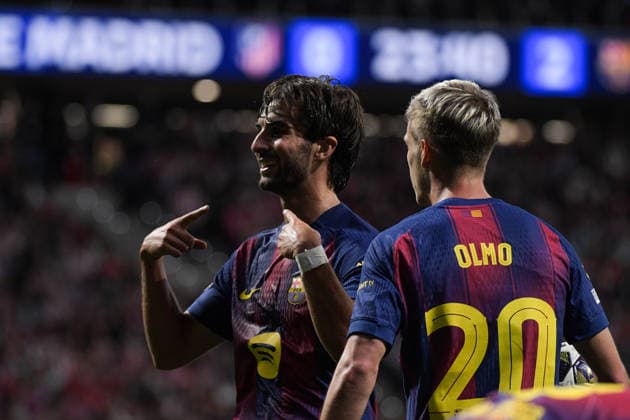 UEFA Champions League Quarter Finals Atletico Madrid v Barcelona Ferran Torres of FC Barcelona, Barca celebrate his goal during the UEFA Champions League Quarter Finals match Atletico Madrid vs Barcelona at Riyadh Air Metropolitano, Madrid, Spain on 14 April 2026 (Photo by Samuel Carreno News Images) Madrid Riyadh Air Metropolitano Madrid Spain Copyright: xSamuelxCarreno NewsxImagesx