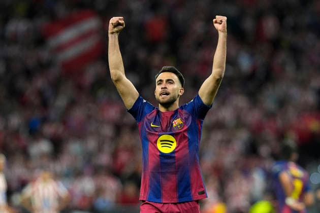 ATLETICO DE MADRID v FC Barcelona, Barca CHAMPIONS LEAGUE 2025 2026. QUARTER-FINALS 2ND LEG MATCH. FC Barcelona s Eric Garcia celebrates goal during Champions League 2025 2026, Quarter-finals 2nd leg match. April 14 ,2026. (ALTERPHOTOS Acero) MadridSpain  Copyright: xAcerox