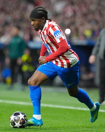 ATLETICO DE MADRID v FC Barcelona, Barca CHAMPIONS LEAGUE 2025 2026. QUARTER-FINALS 2ND LEG MATCH. Atletico de Madrid s Ademola Lookman during Champions League 2025 2026, Quarter-finals 2nd leg match. April 14 ,2026. (ALTERPHOTOS Acero) MadridSpain  Copyright: xAcerox