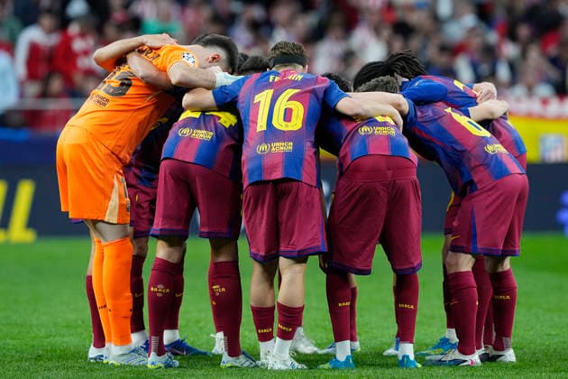 FC Barcelona, Barca s players during Champions League 2025 2026, Quarter-finals 2nd leg match. April 14 ,2026. (20260414126)