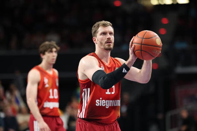 Andreas Obst (FC Bayern Basketball, 13), GER, FC Bayern Basketball vs. MHP Riesen Ludwigsburg, Basketball, easycredit Basketball Bundesliga, 13. Spieltag, Saison 2025 2026, 14.04.2026, GER, FC Bayern Basketball vs. MHP Riesen Ludwigsburg, Basketball, easycredit Basketball Bundesliga, 13. Spieltag, Saison 2025 2026, 14.04.2026 Muenchen *** Andreas Obst FC Bayern Basketball, 13 , GER, FC Bayern Basketball vs MHP Riesen Ludwigsburg, Basketball, easycredit Basketball Bundesliga, 13 Matchday, Season 2025 2026, 14 04 2026, GER, FC Bayern Basketball vs MHP Riesen Ludwigsburg, Basketball, easycredit Basketball Bundesliga, 13 Matchday, Season 2025 2026, 14 04 2026 Muenchen Copyright: xEibner-Pressefoto JennixMaulx EP_JML