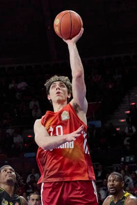 German Basketball Bundesliga BBL , FC Bayern Munich Basketball vs MHP RIESEN Ludwigsburg, Munich FC Bayern Basketball, Ludwigsburg MHP RIESEN, 2026 04 14 in Munich SAP Garden JESSUP Justinian FC Bayern Munich Basketball Shooting Guard SG Nr10 FCBB10 sportworld Munich SAP Garden Bayern Germany