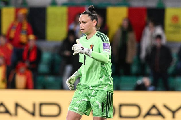 Scotland Women v Belgium Women FIFA Women s World Cup 2027 Qualifier Nicky Evrard of Belgium Women during the FIFA Women s World Cup 2027 Qualifier Group H match at Easter Road, Edinburgh 14 04 2026 UK Newspapers OUT Copyright: xJamiexJohnstonx FIL-23286-0115