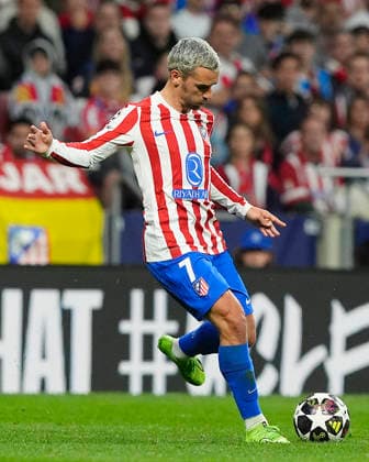 ATLETICO DE MADRID v FC Barcelona, Barca CHAMPIONS LEAGUE 2025 2026. QUARTER-FINALS 2ND LEG MATCH. Atletico de Madrid s Antoine Griezmann during Champions League 2025 2026, Quarter-finals 2nd leg match. April 14 ,2026. (ALTERPHOTOS Acero) MadridSpain  Copyright: xAcerox