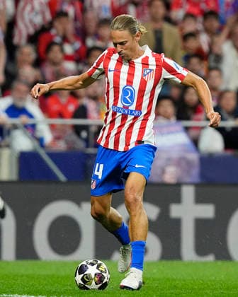 ATLETICO DE MADRID v FC Barcelona, Barca CHAMPIONS LEAGUE 2025 2026. QUARTER-FINALS 2ND LEG MATCH. Atletico de Madrid s Marcos Llorente during Champions League 2025 2026, Quarter-finals 2nd leg match. April 14 ,2026. (ALTERPHOTOS Acero) MadridSpain  Copyright: xAcerox