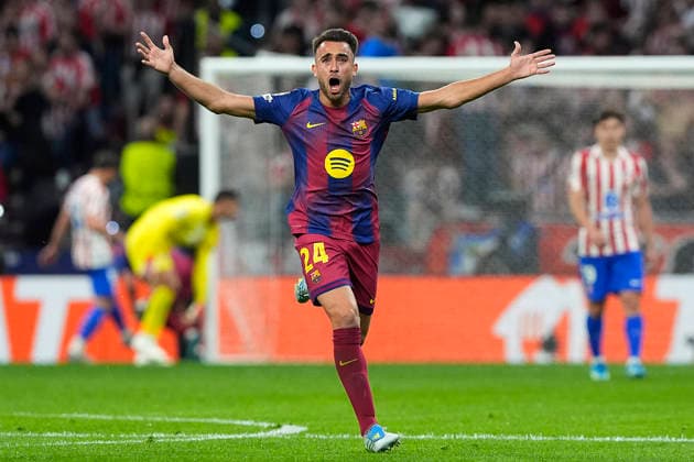 FC Barcelona, Barca s Eric Garcia celebrates goal during Champions League 2025 2026, Quarter-finals 2nd leg match. April 14 ,2026. (20260414168)