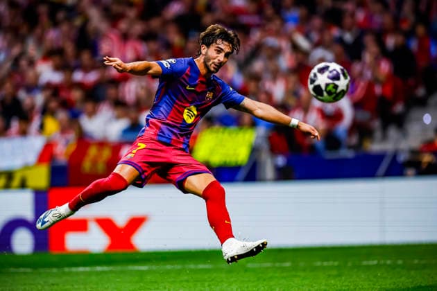 Atletico de Madrid vs FC Barcelona, Barca - UEFA Champions League - 14 04 2025 Ferran Torres of FC Barcelona scores goal during the UEFA Champions League match between Atletico de Madrid and FC Barcelona at Riyadh Air Metropolitano on April 14, 2025 in Madrid, Spain. Madrid Spain Copyright: xMarinaxFrutos PGSxPhotoxAgencyx