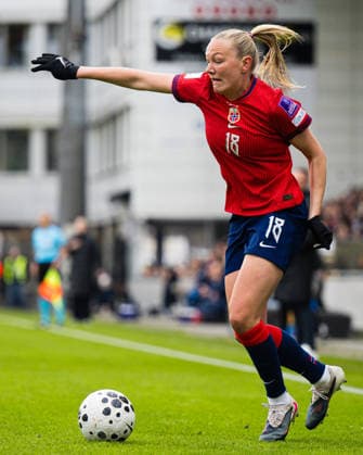260414 Frida Maanum of Norway during the FIFA Women s World Cup Qualifier football match between Norway and Slovenia on April 14, 2026 in Lillestrom Photo Marius Simensen BILDBYRAN COP 238 VG0919 bbeng dam fifa world cup qualifiers football fotball fotball landskamp norge norway slovenia slovenien soccer vm kvalik vm kvalifisering kvinner  Copyright: MARIUSxSIMENSEN BB260414BB929