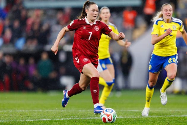 260414 Janni Thomsen of Denmark during the FIFA Women s World Cup Qualifier football match between Sweden and Denmark on April 14, 2026 in Gothenburg Photo Michael Erichsen BILDBYRAN COP 89 CS0928 bbeng dam danmark denmark fifa womens world cup qualifier football fotball fotboll kval kvinner qualifier soccer sverige sweden vm kval women  Copyright: MICHAELxERICHSEN BB260414MI081