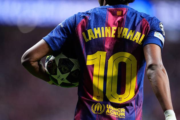 April 14, 2026, Madrid, Madrid, Spain: Lamine Yamal of FC Barcelona, Barca looks on during the UEFA Champions League 2025 26 Quarter-Final Second Leg match between Atletico de Madrid and FC Barcelona at Riyadh Air Metropolitano on April 14, 2026, in Madrid, Spain. Madrid Spain - ZUMAa181 20260414_zaa_a181_270 Copyright: xDennisxAgyemanx