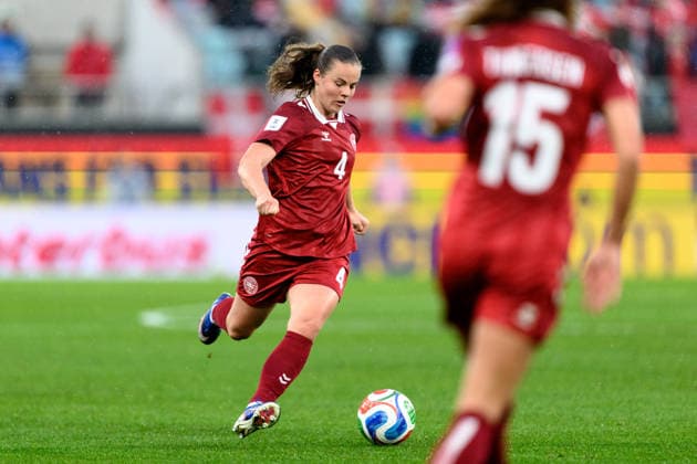 260414 Emma Faerge of Denmark during the FIFA Women s World Cup Qualifier football match between Sweden and Denmark on April 14, 2026 in Gothenburg Photo Carl Sandin BILDBYRAN code CS CS0928 fotboll football soccer fotball vm kval kval fifa womens world cup qualifier qualifier sverige sweden danmark denmark dam bbeng women kvinner  Copyright: CARLxSANDIN BB260414CS073