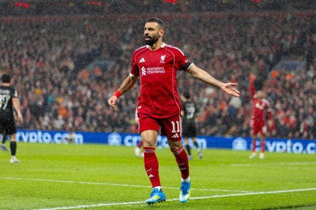 Football - UEFA Champions League - Quarter-Final - 2nd Leg - Liverpool FC v Paris Saint-Germain FC LIVERPOOL, ENGLAND - Tuesday, April 14, 2026: Liverpool s Mohamed Salah during the UEFA Champions League Quarter-Final 2nd Leg match between Liverpool FC and Paris Saint-Germain FC at Anfield. (Photo by David Rawcliffe Propaganda) LIVERPOOL Anfield MERSEYSIDE ENGLAND  Copyright: xDavidxRawcliffex P2026-04-14-Liverpool_PSG-88