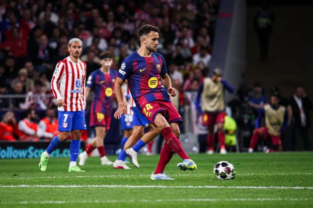 Atletico de Madrid vs FC Barcelona, on the 2025 26 UEFA Champions League Quarter Final Second Leg match UEFA champions league Atletico de Madrid vs FC Barcelona, MADRID,SPAIN, 14 April Eric Garcia of FC Barcelona during the UEFA Champions League 2025 26 Quarter Final second Leg match between Atletico de Madrid and FC Barcelona at Riyadh Air Metropolitano Stadium Madrid Madrid Madrid Spain Copyright: xAlejandroxMatiasx