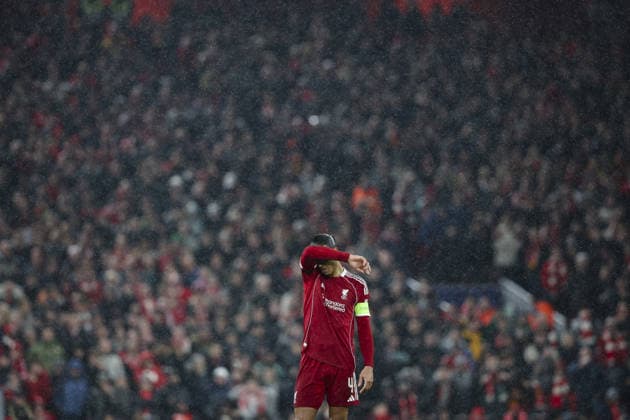 Liverpool v PSG, UEFA Champions League, Quater Final, 2nd Leg 14.04.26 Liverpool v PSG, UEFA Champions League, Quater Final, 2nd Leg Bradley Ormesher The Times Virgil van Dijk of Liverpool  Copyright: xBradleyxOrmesherx NINTCHDBPICT001073556061