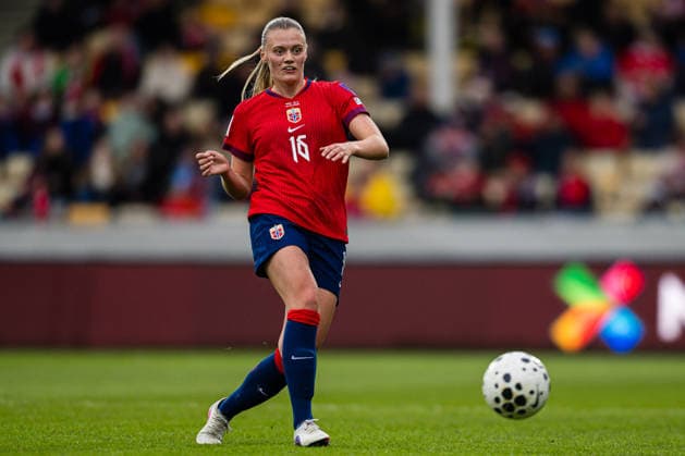 260414 Mathilde Harviken of Norway during the FIFA Women s World Cup Qualifier football match between Norway and Slovenia on April 14, 2026 in Lillestrom Photo Marius Simensen BILDBYRAN COP 238 VG0919 bbeng dam fifa world cup qualifiers football fotball fotball landskamp norge norway slovenia slovenien soccer vm kvalik vm kvalifisering kvinner  Copyright: MARIUSxSIMENSEN BB260414ZI001