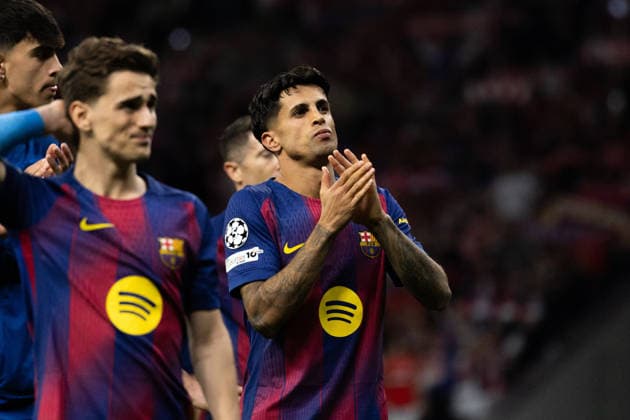 April 14, 2026, Barcelona, Barcelona, Spain: Joao Cancelo of FC Barcelona, Barca in action after lose the UEFA Champions League Quarter Final second leg match between Atletico de Madrid and FC Barcelona at Riyadh Air Metropolitano on April 14, 2026 in Madrid, Spain. Barcelona Spain - ZUMAs316 20260414_znp_s316_098 Copyright: xMartixSeguraxRamonedax
