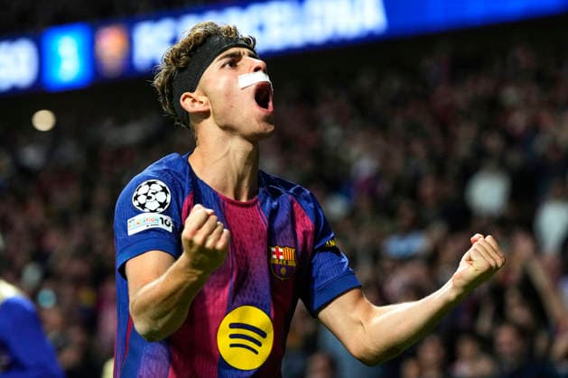 ESP: Atletico de Madrid - FC Barcelona, Barca UEFA Champions League. Quarter-Finals, second leg. Fermin Lopez of FC Barcelona celebrates goal during the UEFA Champions League match, Quarter-Finals, second leg, between Atletico de Madrid and FC Barcelona played at Riyadh Metropolitano Stadium on April 14, 2026 in Madrid. kpng Copyright: xCesarxCebollax xPRESSINPHOTOx PS_260416_BAR_ATM_2526_082