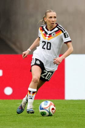 14 04 2026, xgrfx, Soccer World Cup Qualification Women , Germany Austria v l Elisa Senß German Womens National Team DFL DFB REGULATIONS PROHIBIT ANY USE OF PHOTOGRAPHS as IMAGE SEQUENCES and or QUASI VIDEO Nuremberg